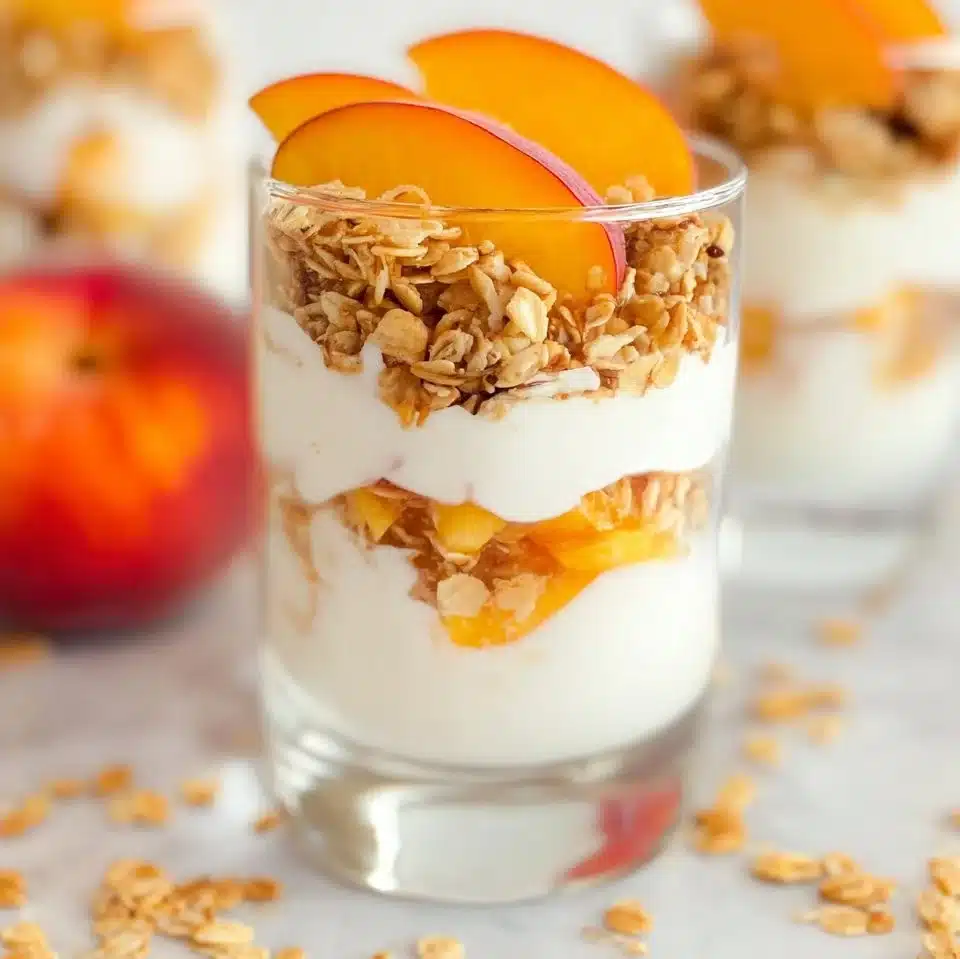 Peach Granola Parfait