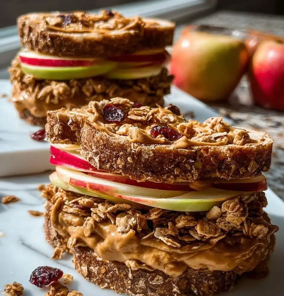 Peanut Butter Apple Sandwiches