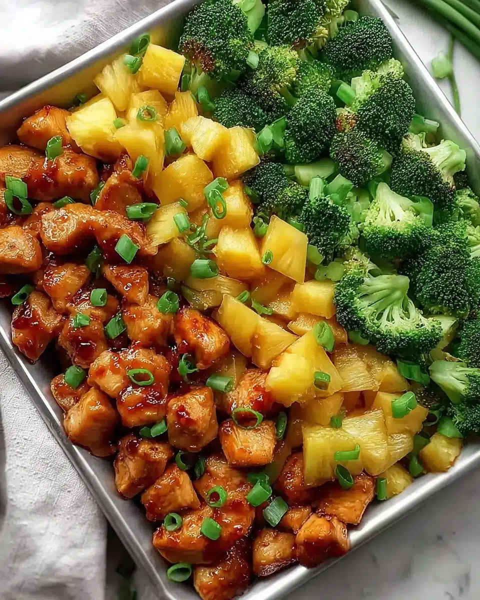 Pineapple Chicken and Broccoli