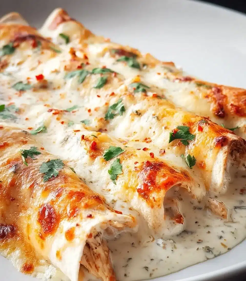 Delicious protein-packed enchiladas topped with fresh ingredients