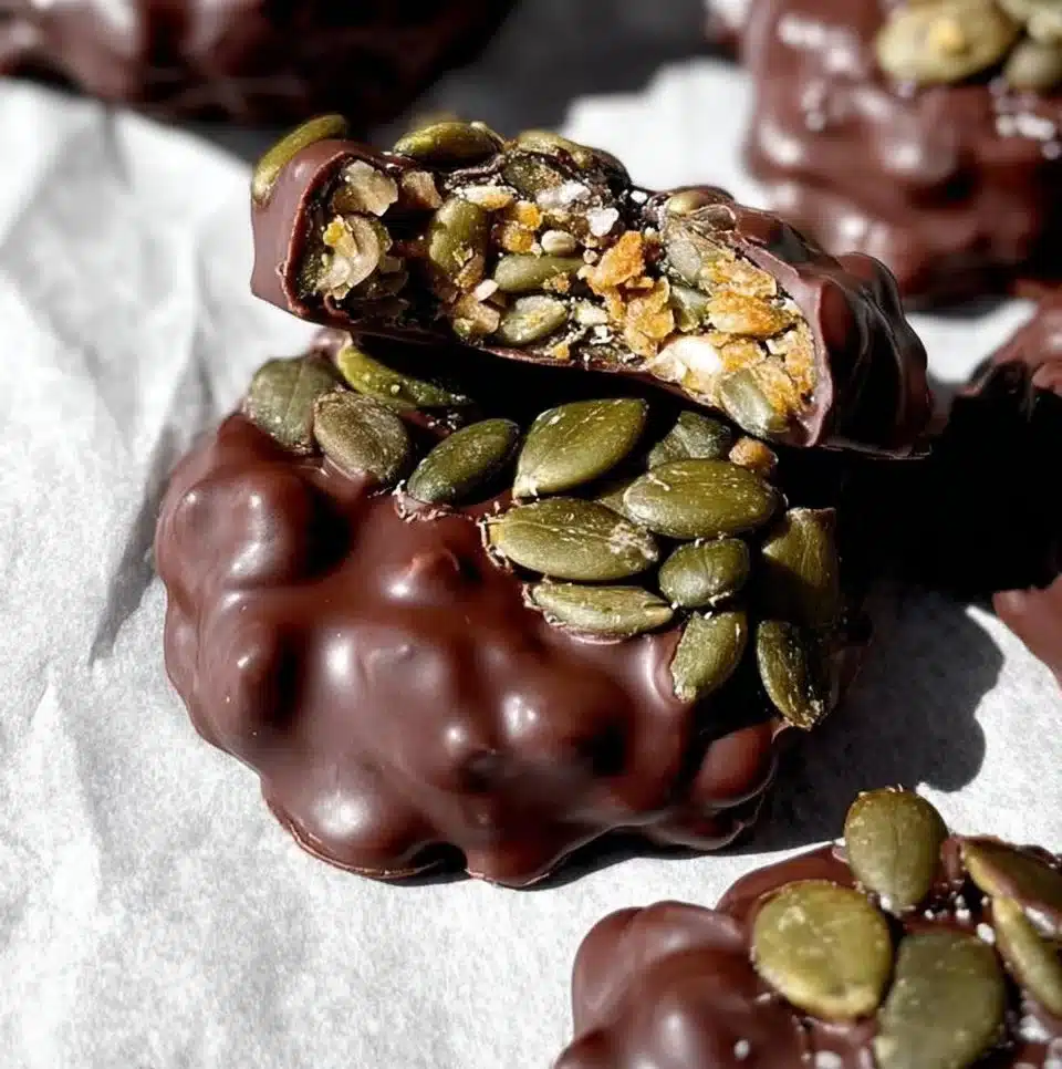 Pumpkin Seed Chocolate Bites