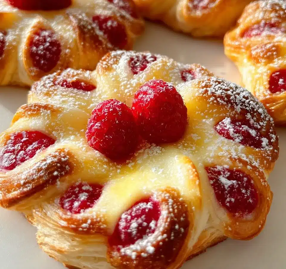 Raspberry Custard Pastries
