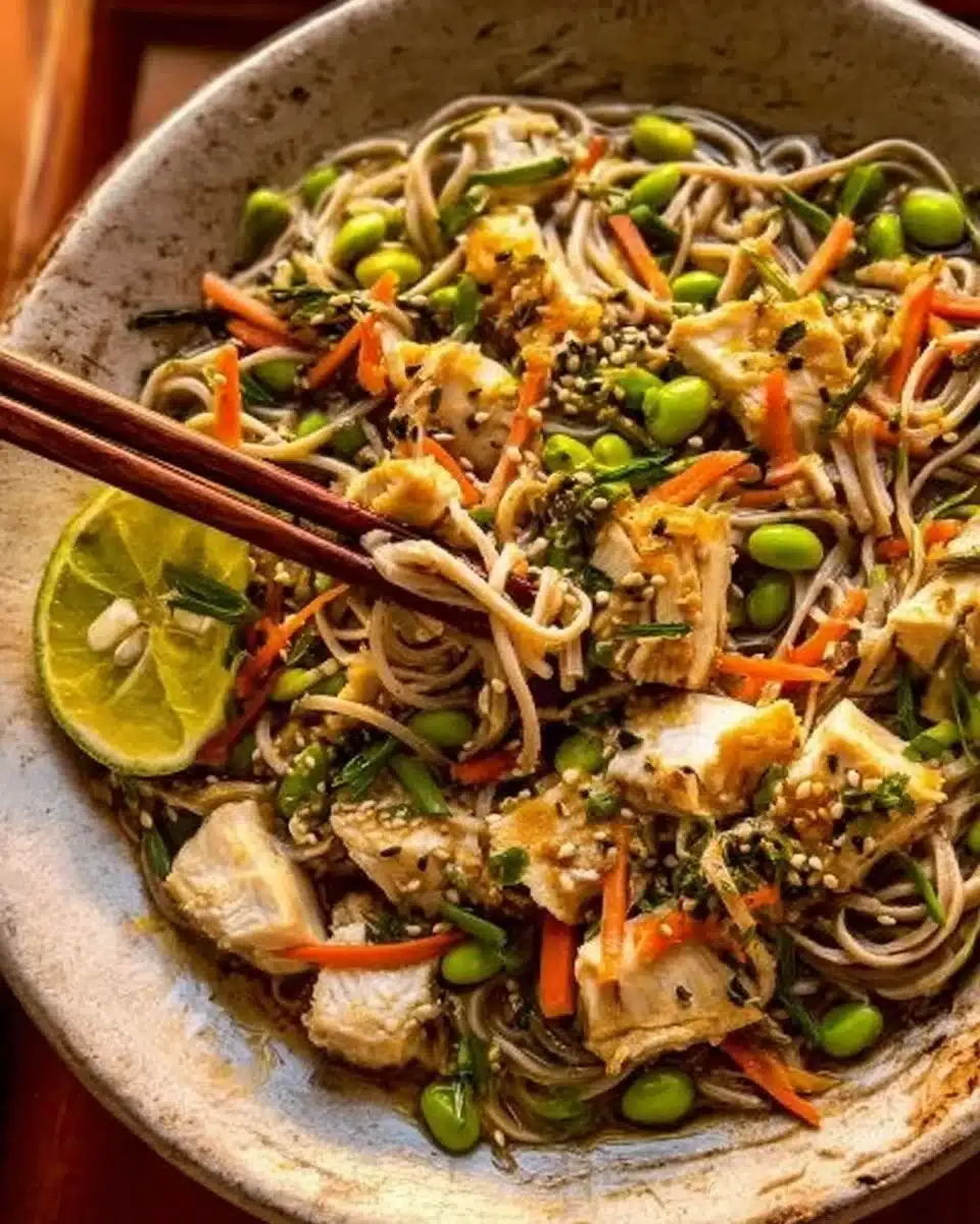 Soba Noodles and Chicken Bowl
