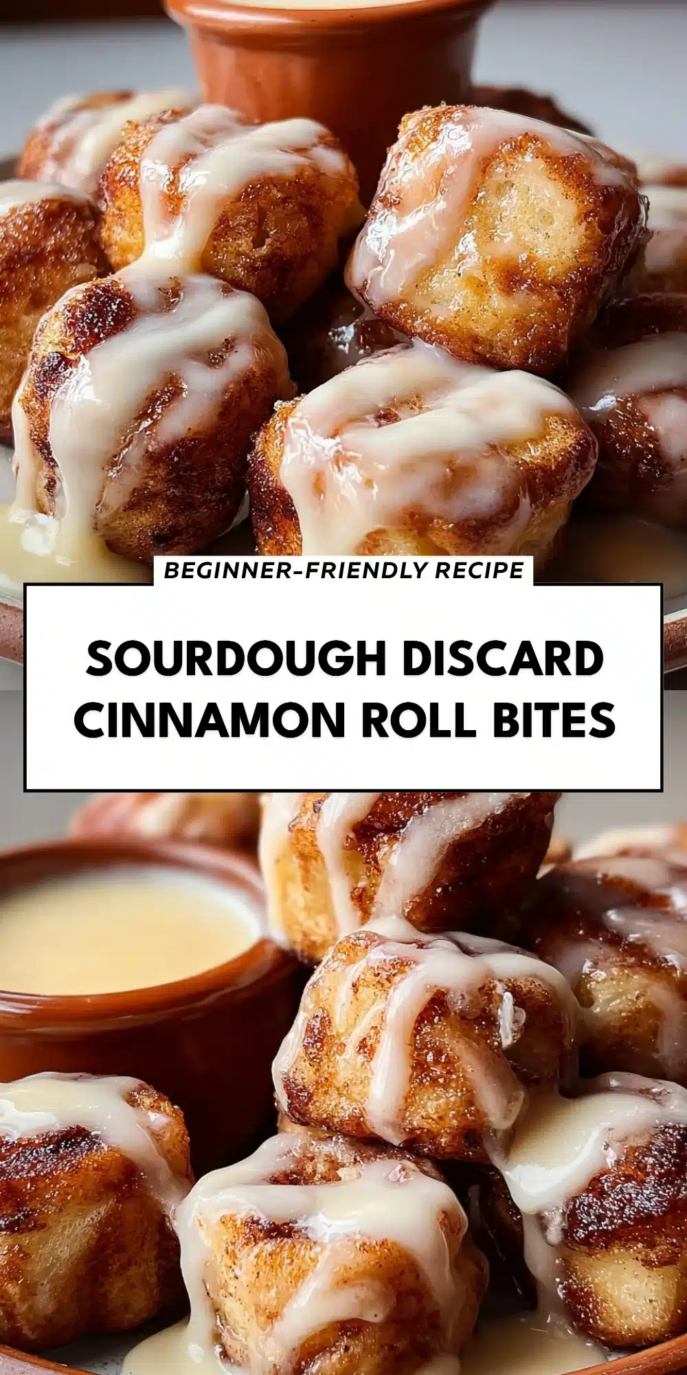 Sourdough Discard Cinnamon Roll Bites