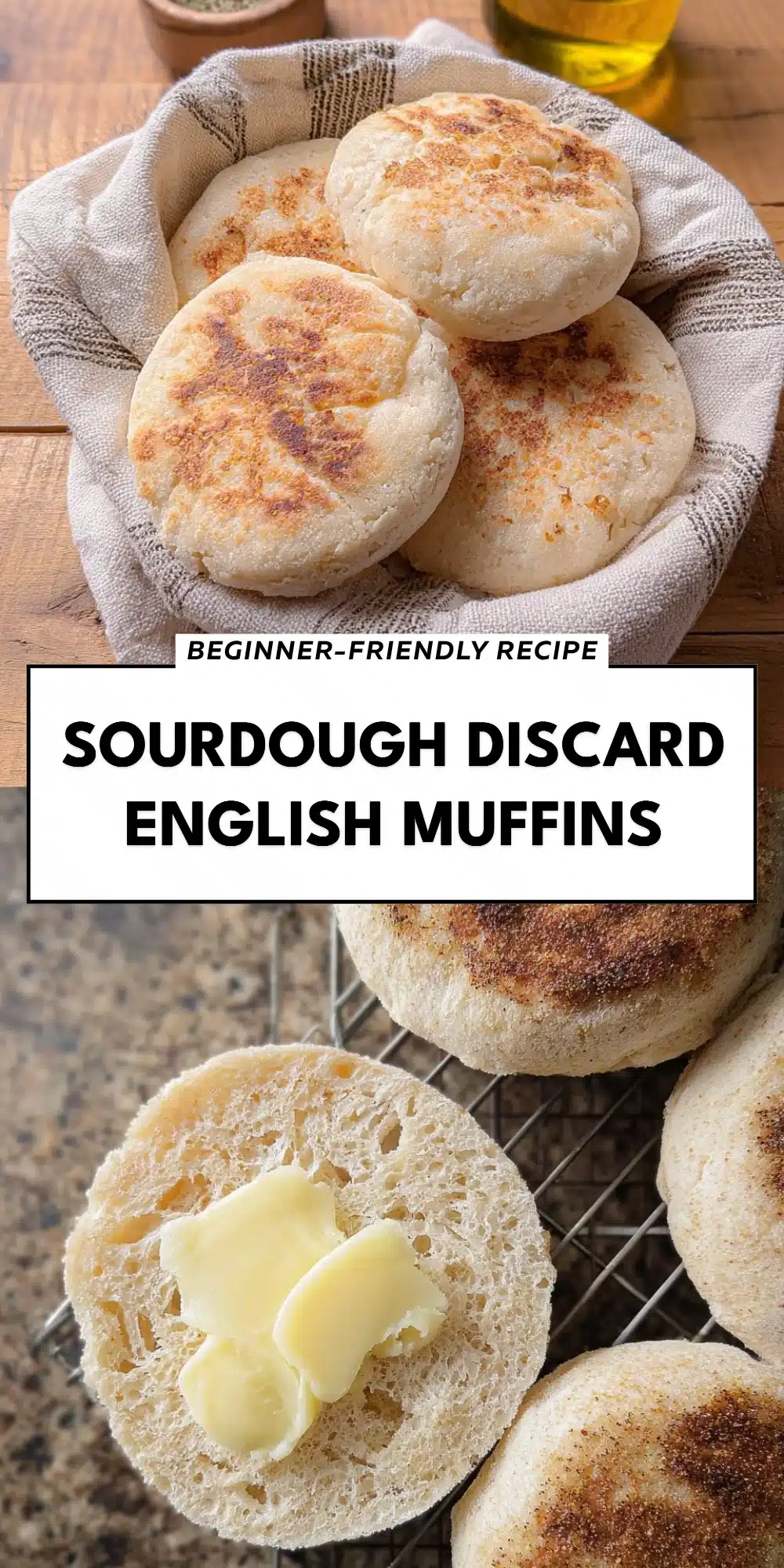 Sourdough Discard English Muffins