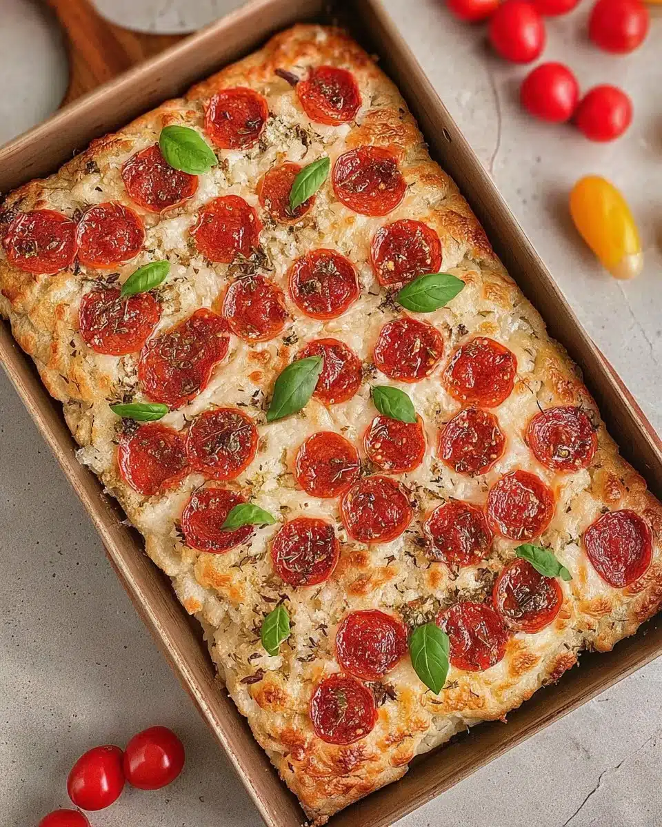 Sourdough Discard Focaccia-Style Pizza