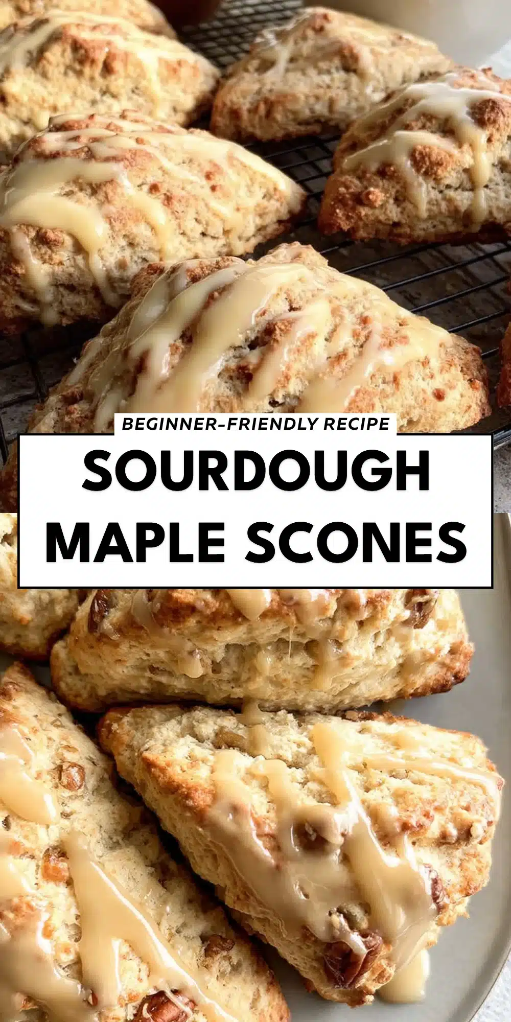 Sourdough Maple Scones