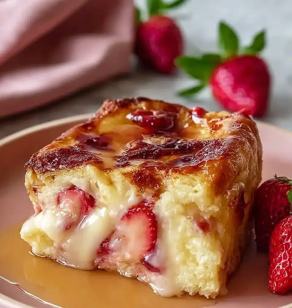 Strawberry Cheesecake French Toast Bake