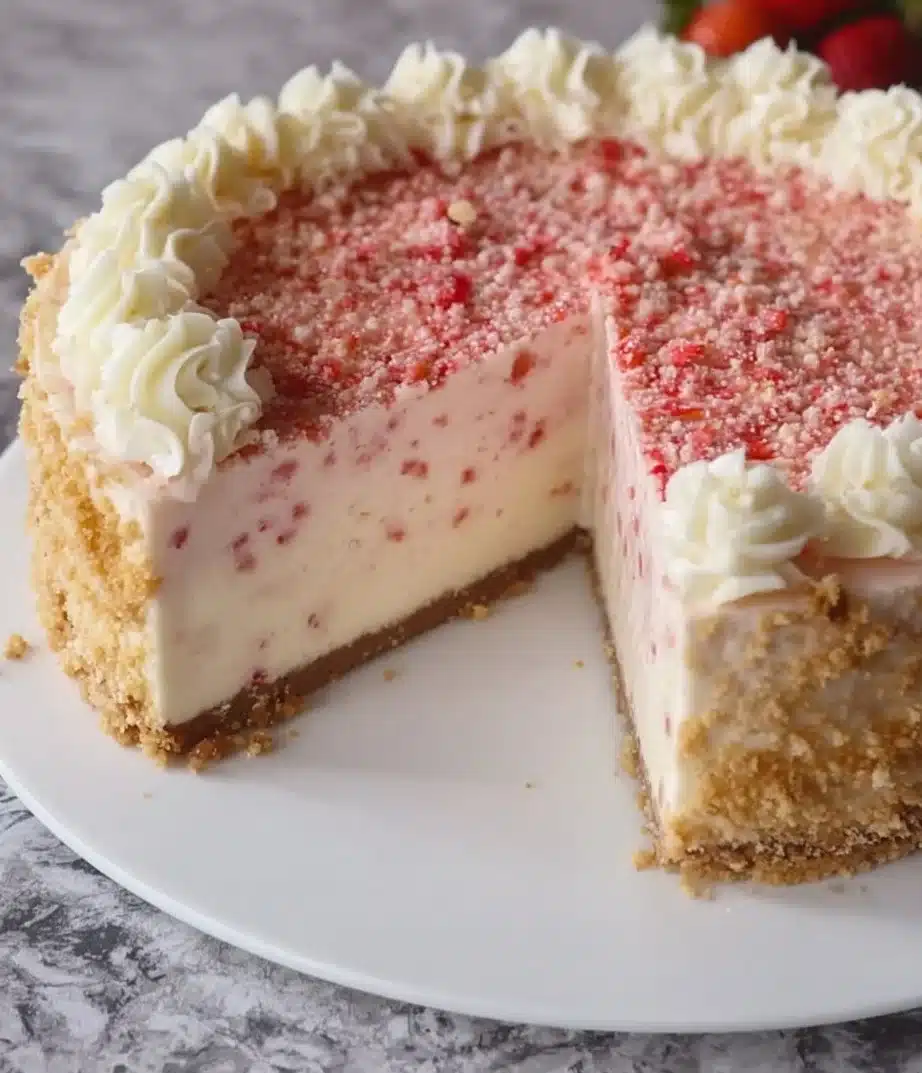 Strawberry Crunch Cheesecake