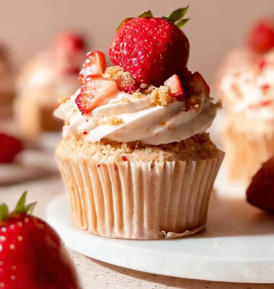 Strawberry Shortcake Cupcakes