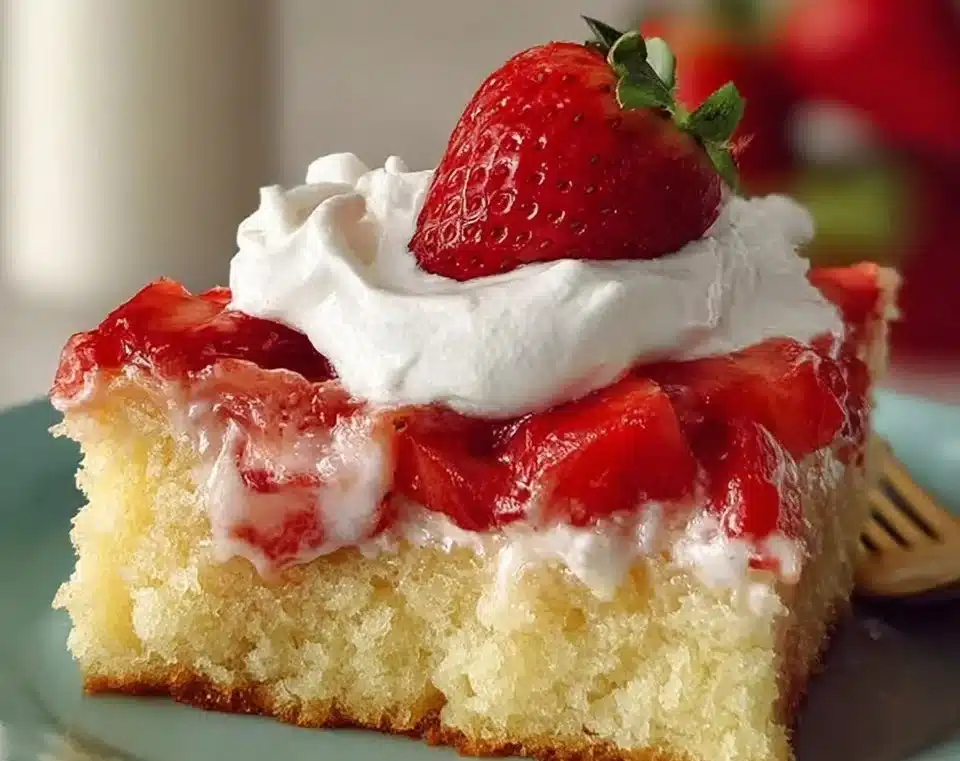 Strawberry Shortcake Sheet Cake
