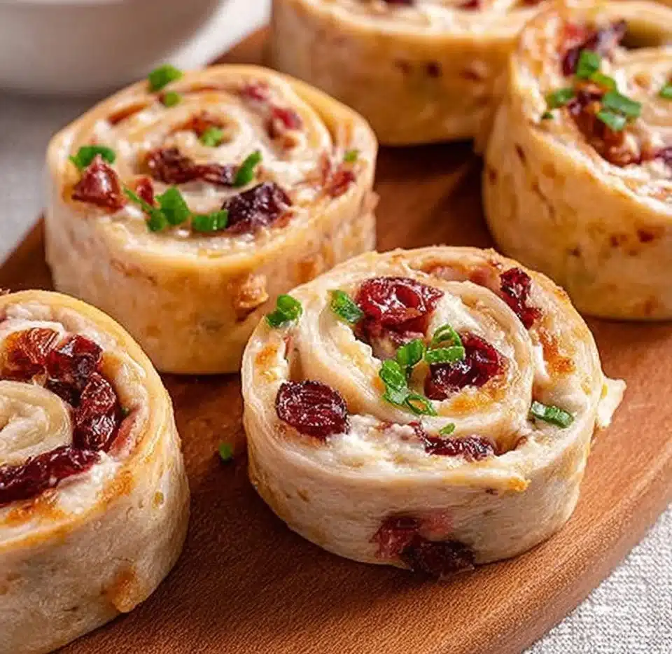 Turkey Cranberry Pinwheels