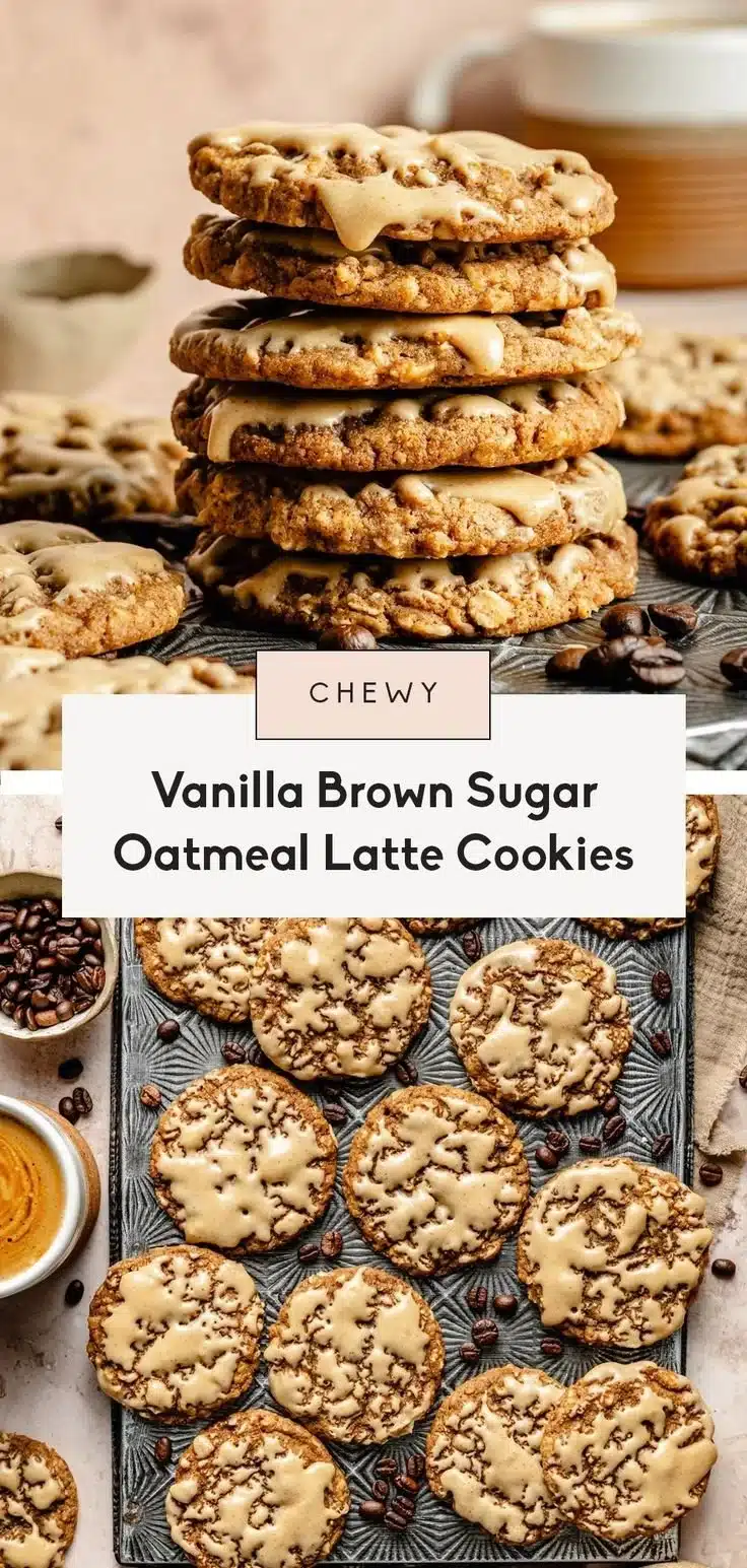 Vanilla Oatmeal Latte Cookies