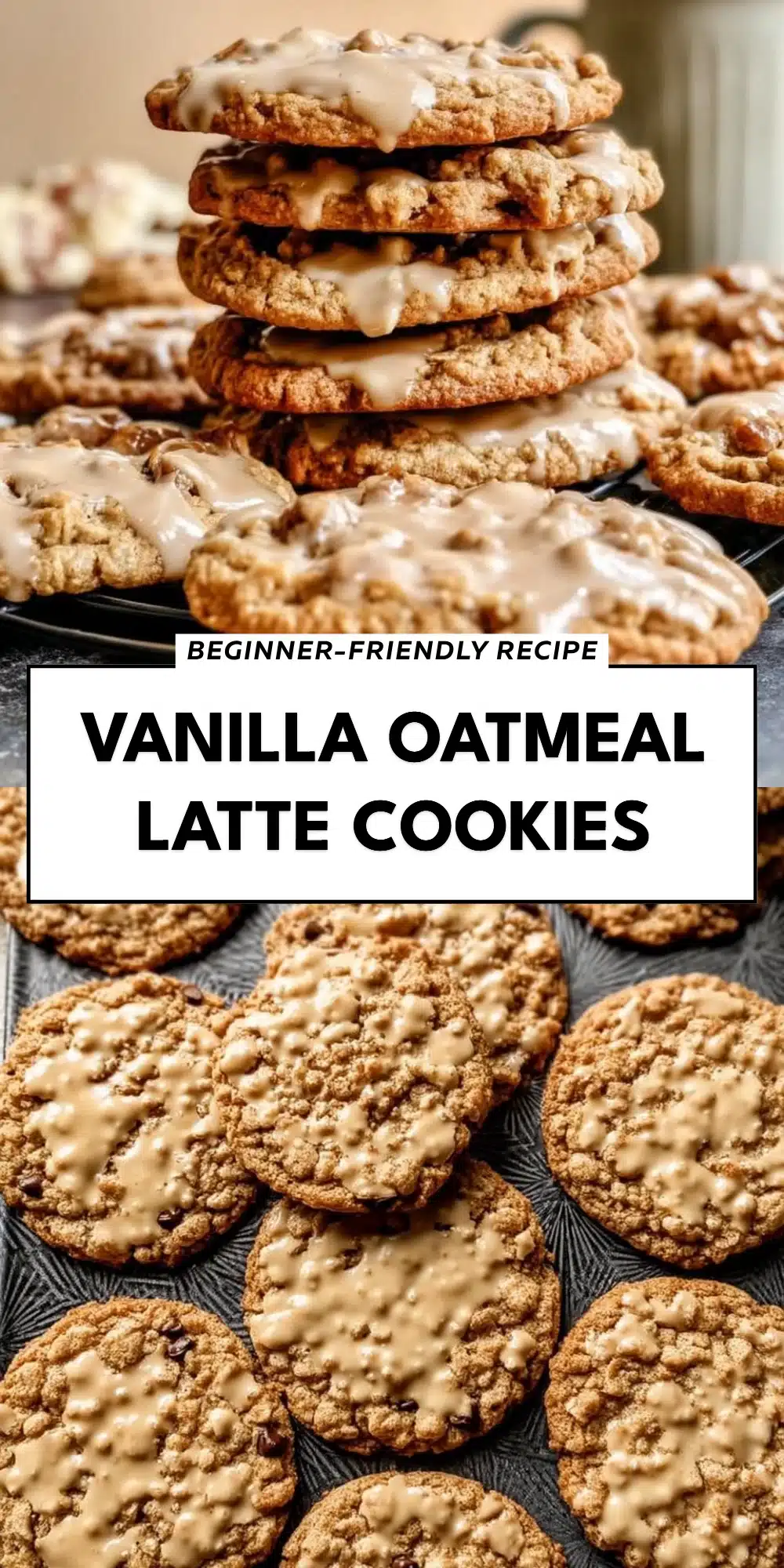 Vanilla Oatmeal Latte Cookies