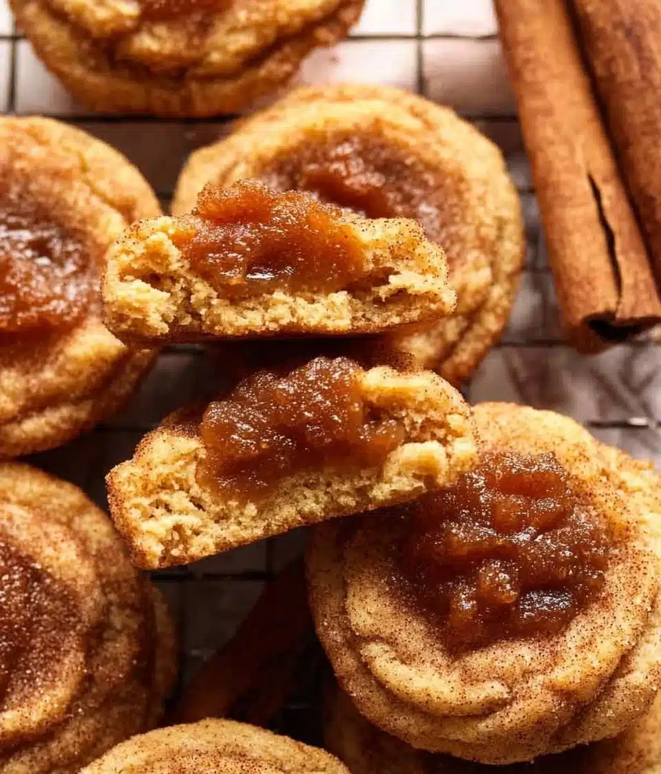 Apple Butter Snickerdoodle Cookies