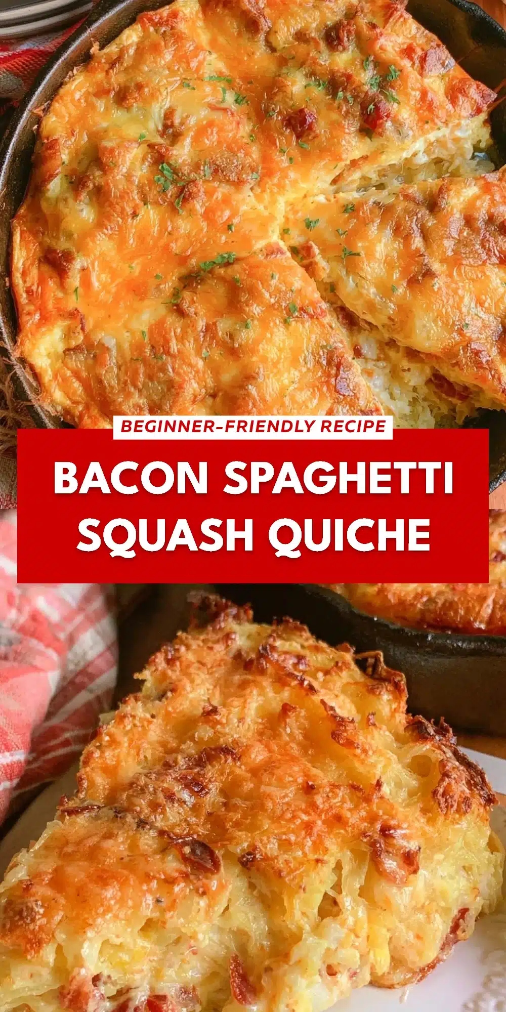 Bacon Spaghetti Squash Quiche