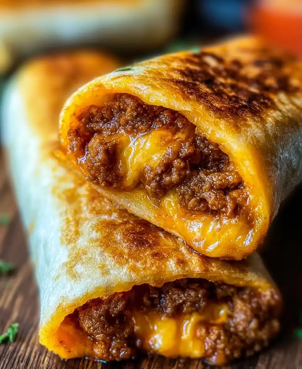 Beef and Cheese Chimichangas