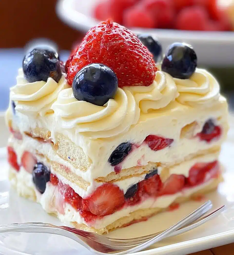 Berry Icebox Cake