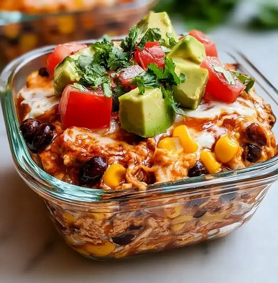 Chicken Cottage Cheese Enchilada Bowls