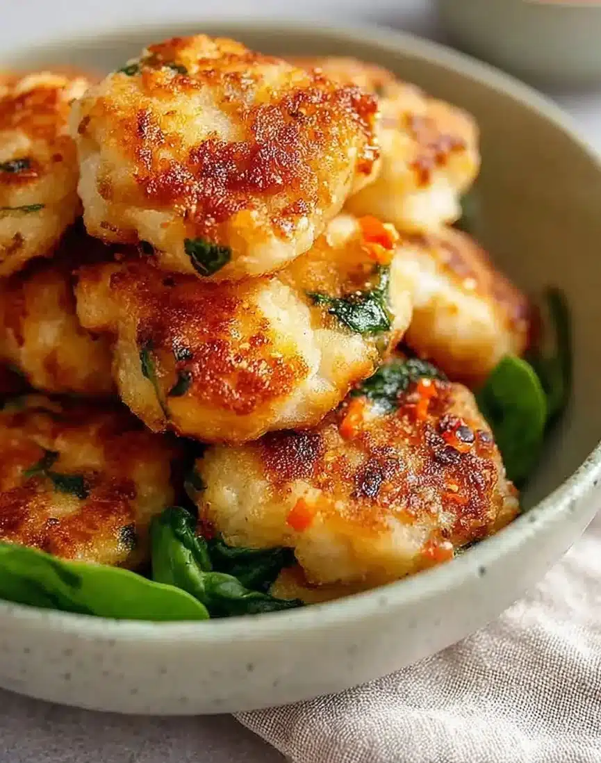 Chicken Nuggets With Spinach