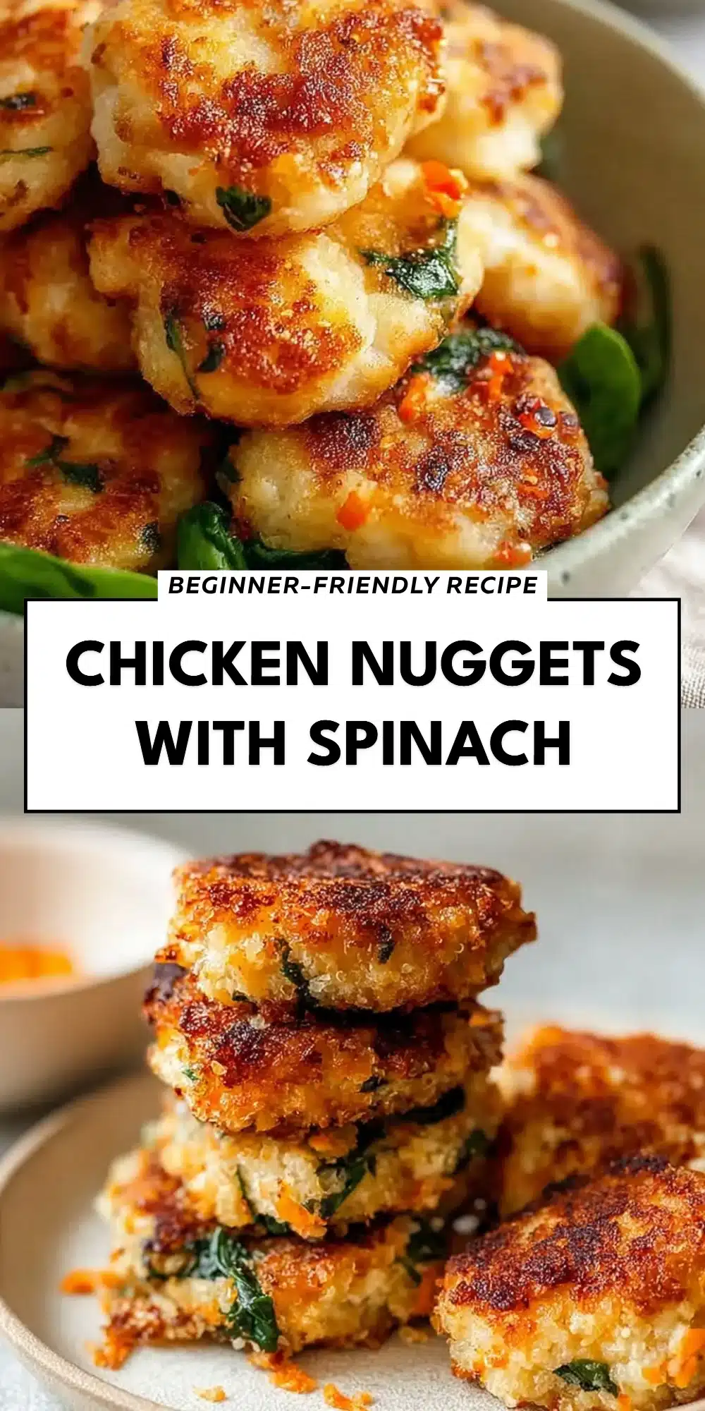 Chicken Nuggets With Spinach