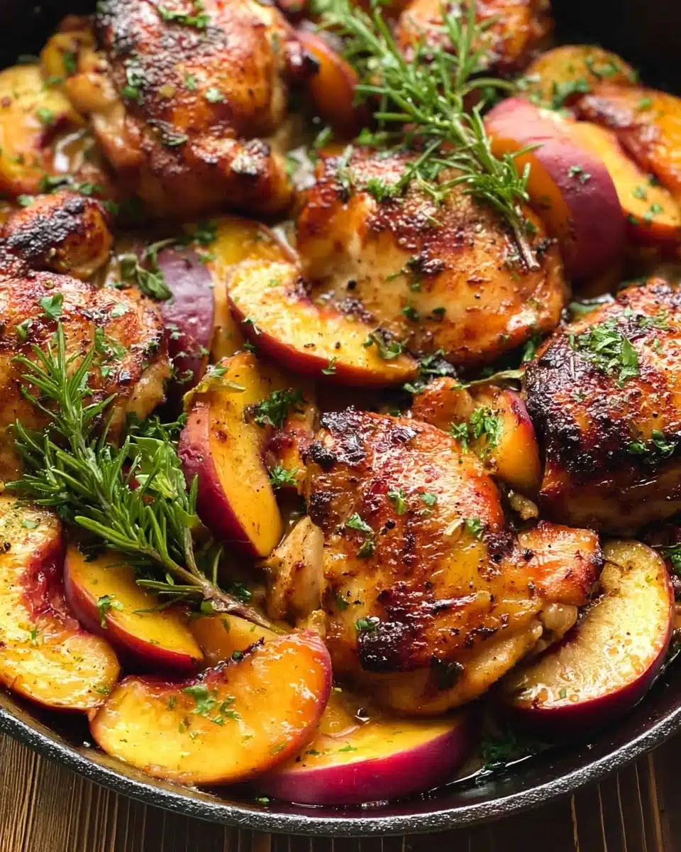 Chicken With Peaches