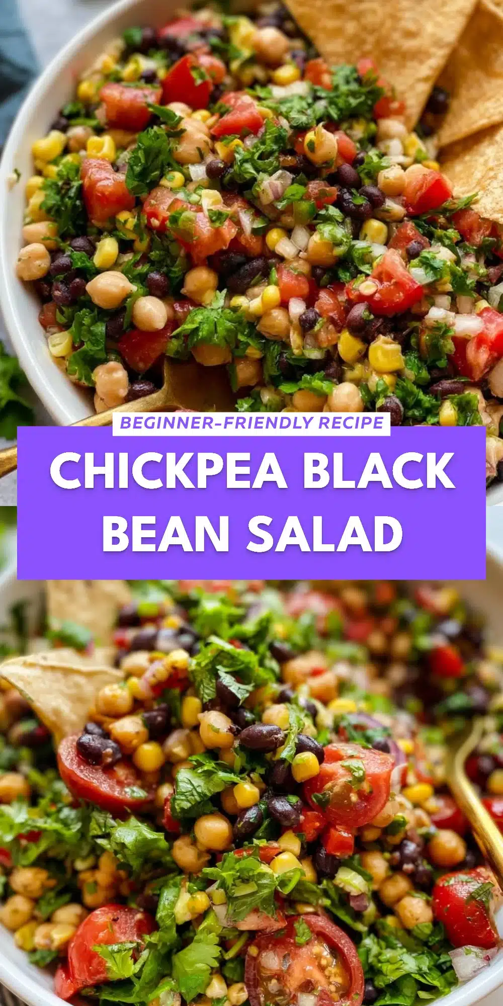 Chickpea Black Bean Salad