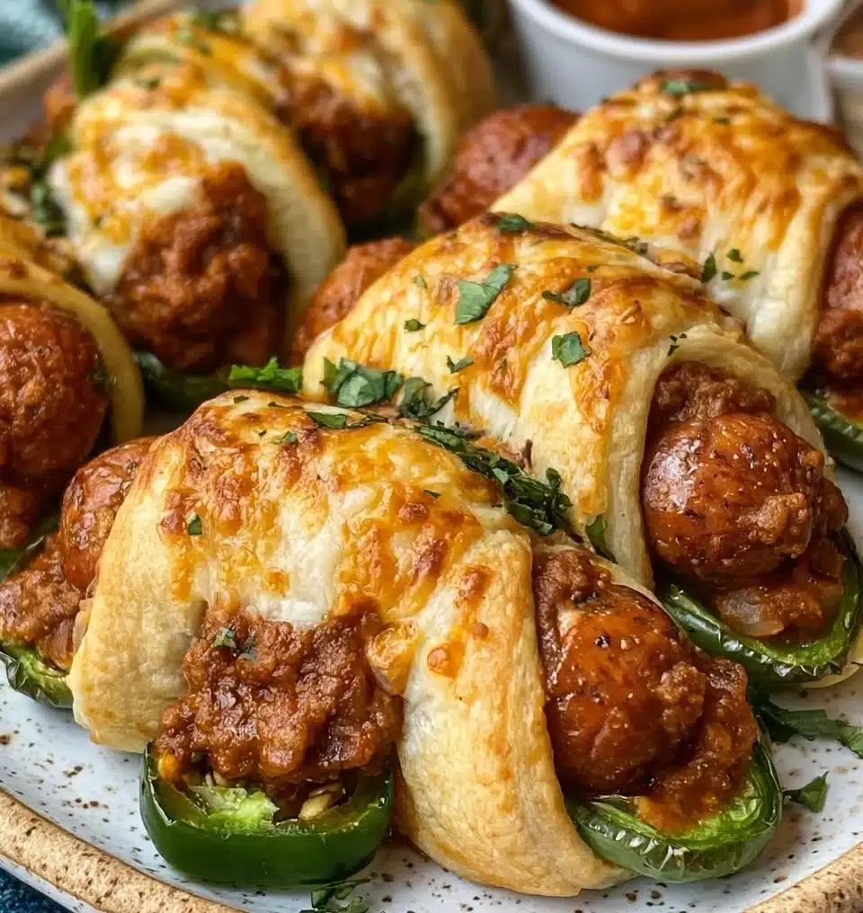 Chili Dog Poppers stuffed with jalapeños and cheese, perfect for appetizers
