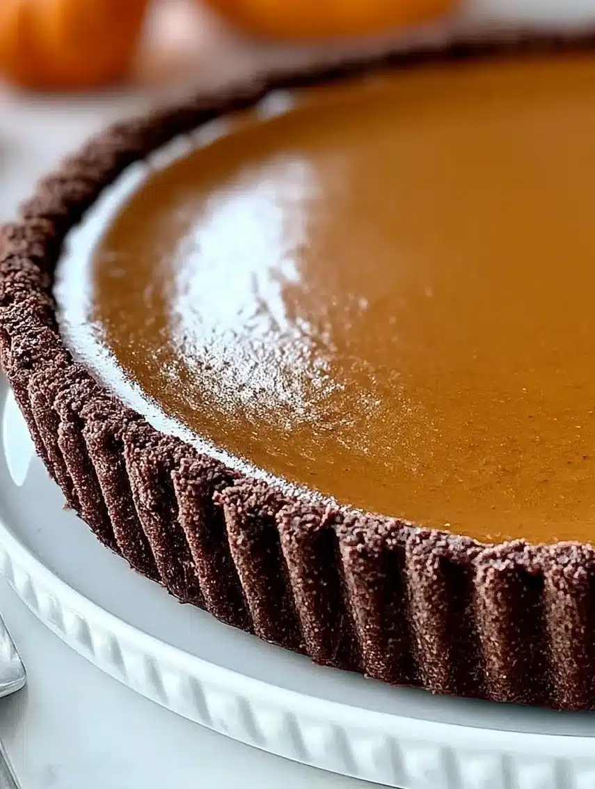Chocolate Pumpkin Tart