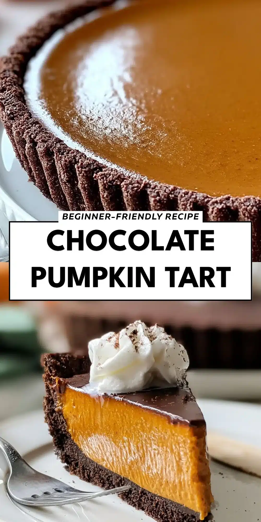 Chocolate Pumpkin Tart