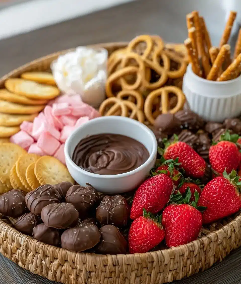 Delicious Chocolate Strawberry Platter for dessert lovers