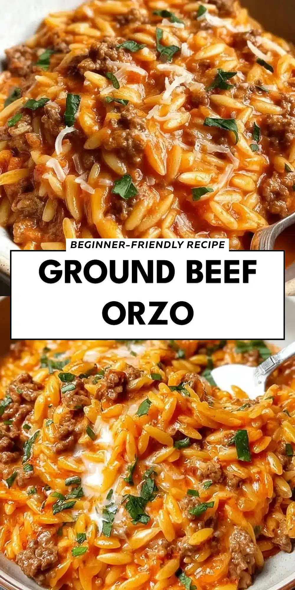 Ground Beef Orzo