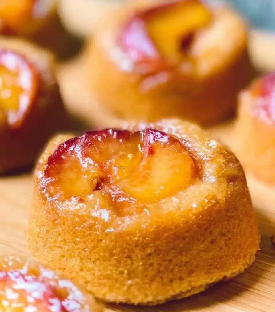 Peach Upside Down Mini Cakes