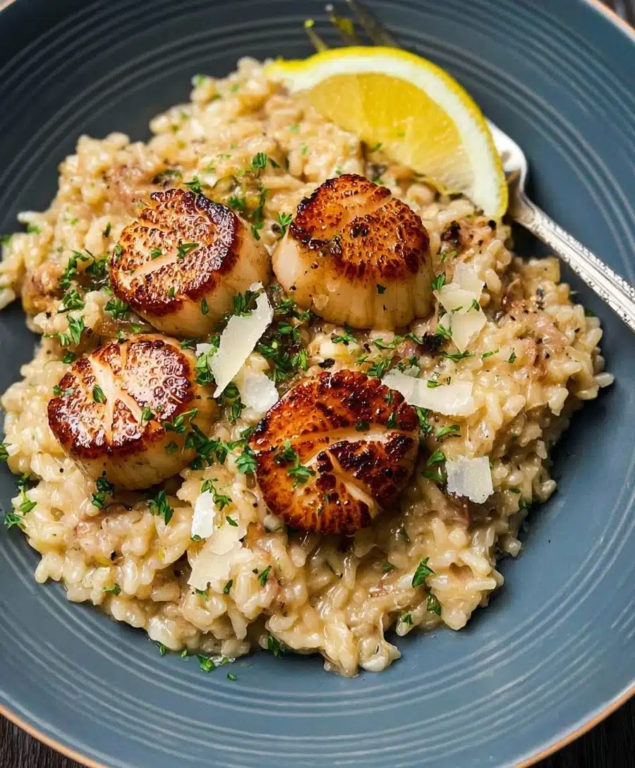 Scallops With Risotto
