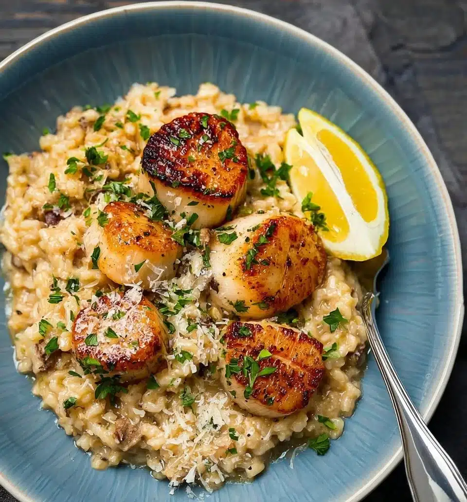 Scallops With Risotto
