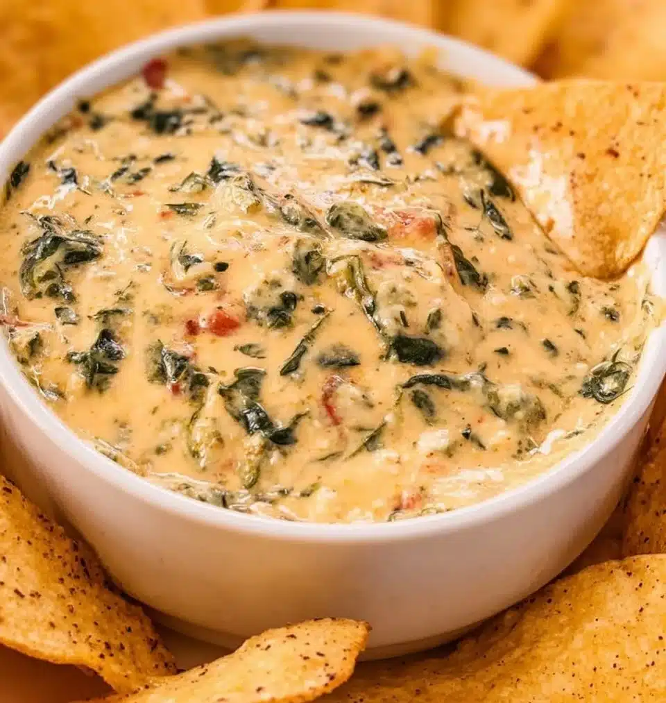Spinach Queso Dip