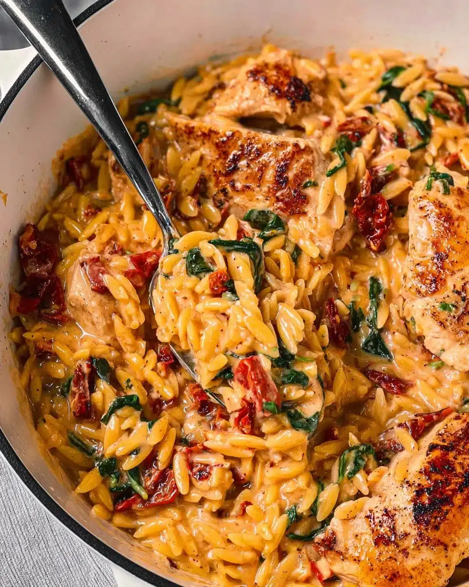 Sun Dried Tomato Chicken Orzo