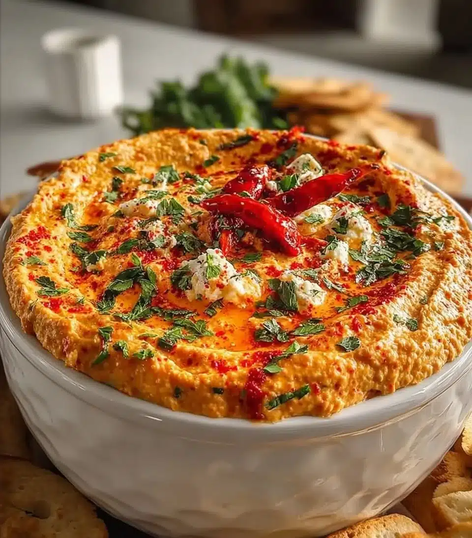 White Bean and Roasted Red Pepper Dip