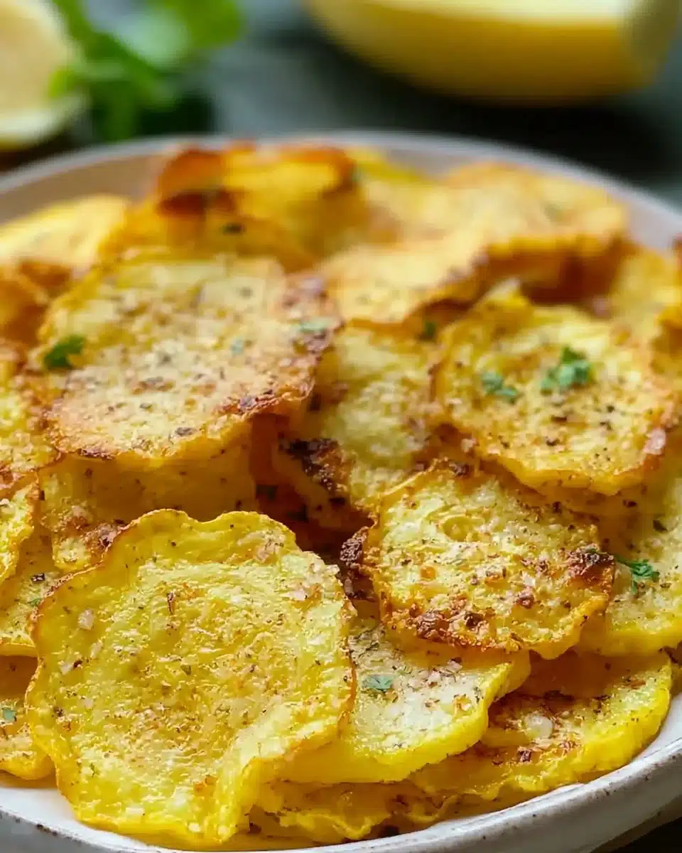Yellow Squash Chips