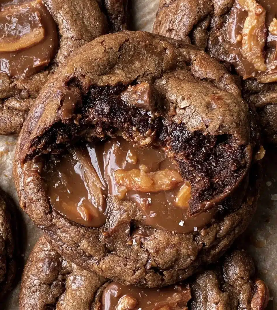 Freshly baked coffee toffee cookies with chocolate chips and toffee bits