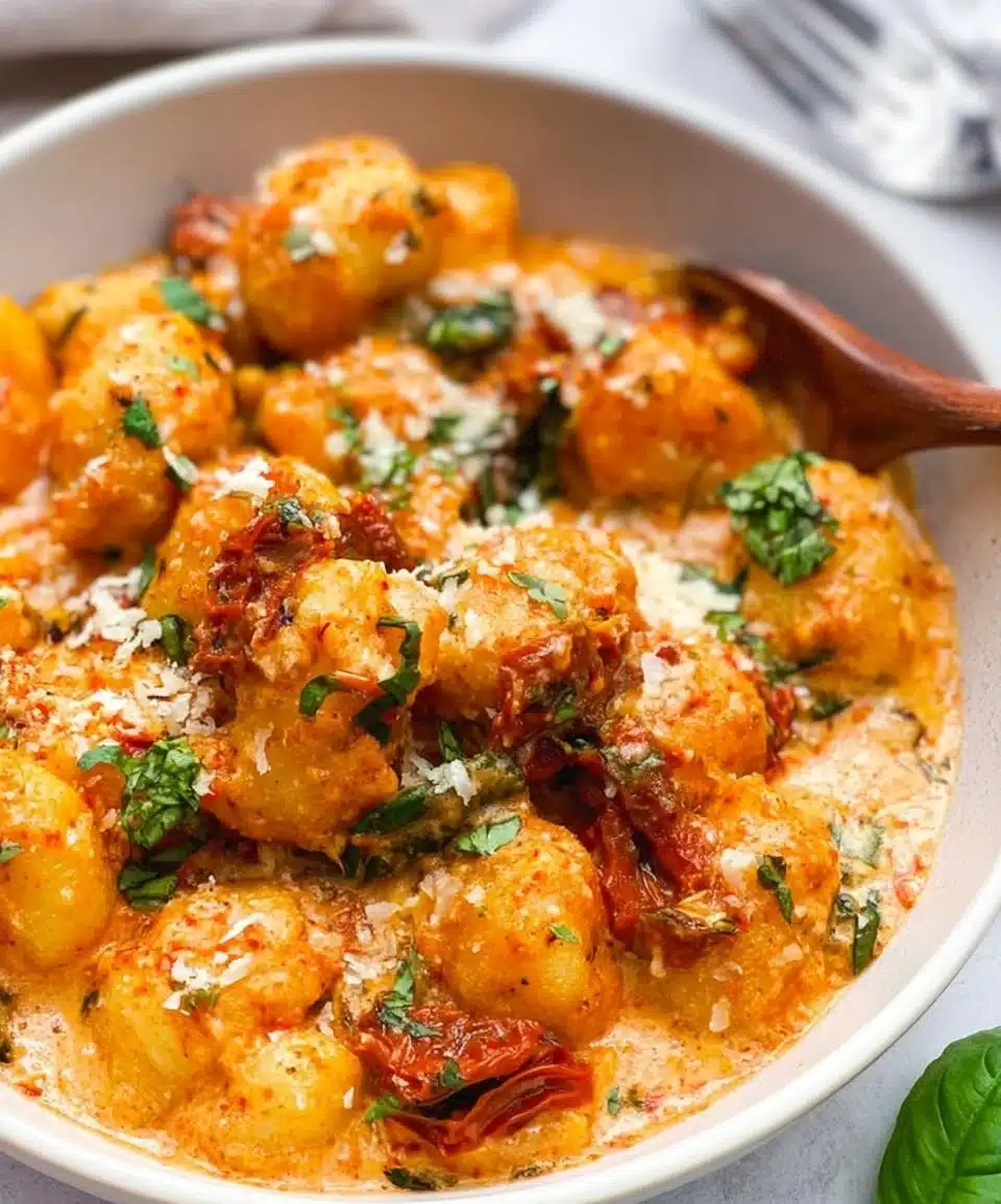 Golden crispy fried gnocchi served with dipping sauce