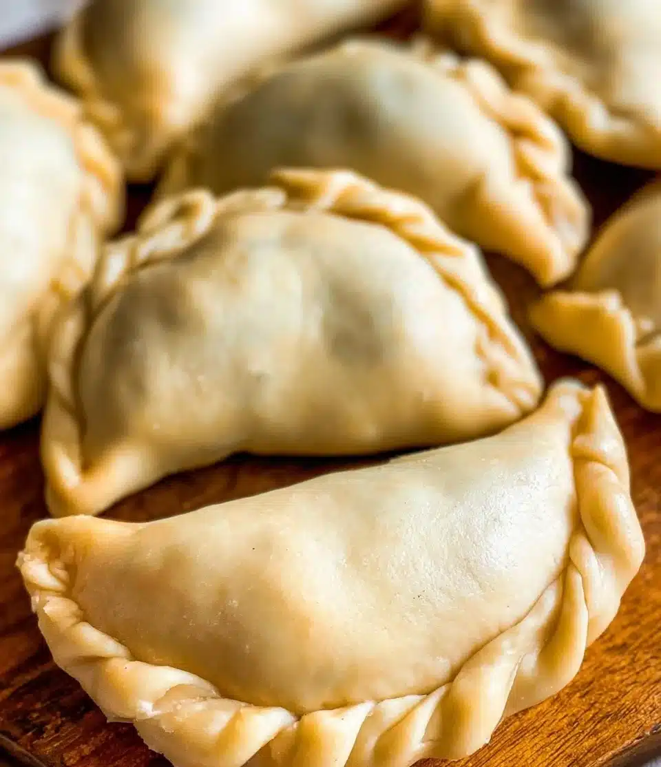 Homemade empanada dough ready for filling and baking
