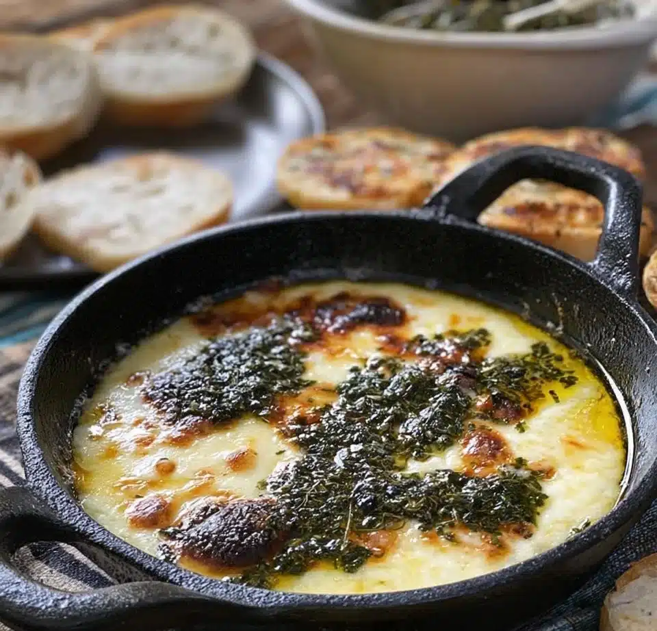 Delicious Provoleta cheese dish ready to be served
