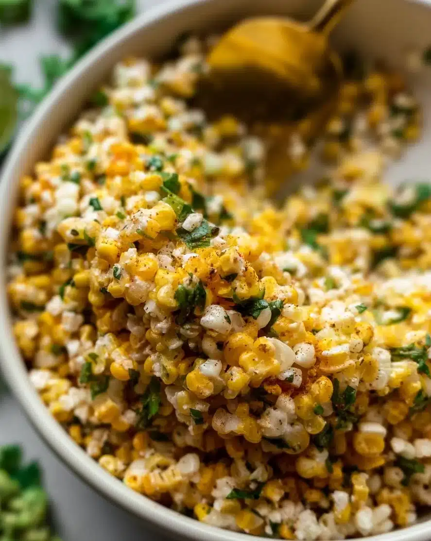 Delicious Street Corn Salad with fresh ingredients and vibrant colors