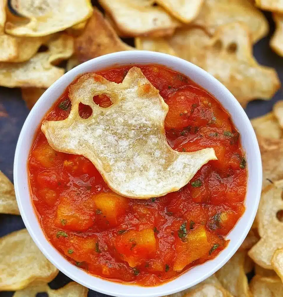 Colorful Halloween Chips in festive packaging for spooky snacks