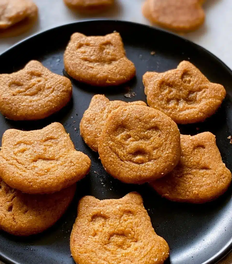 Homemade pumpkin spice cookies on a rustic wooden table