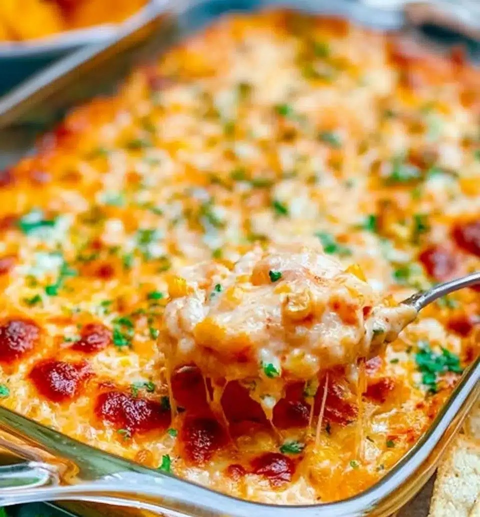 Delicious Street Corn Dip with fresh ingredients and a creamy texture
