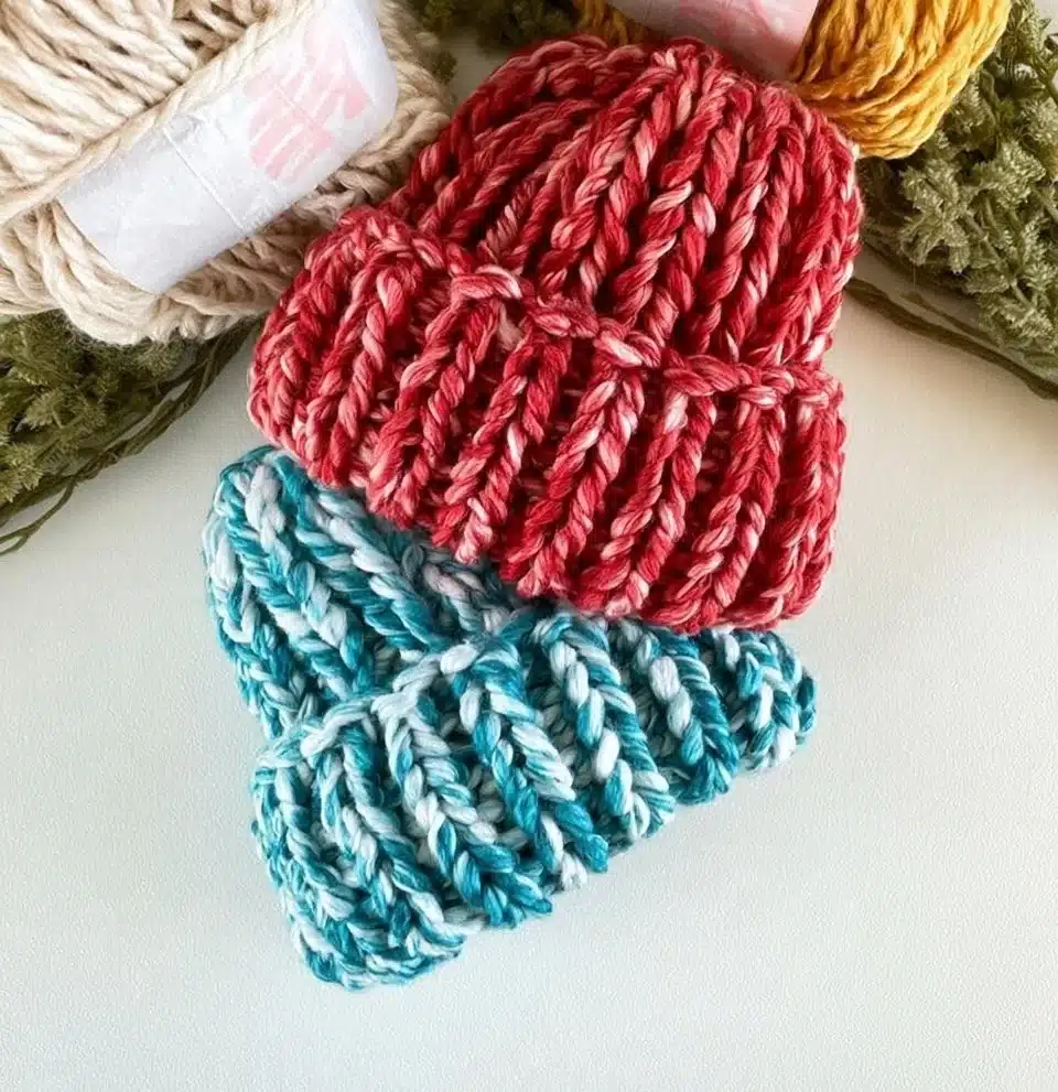 Bulky messy bun beanie for stylish winter warmth and convenience.
