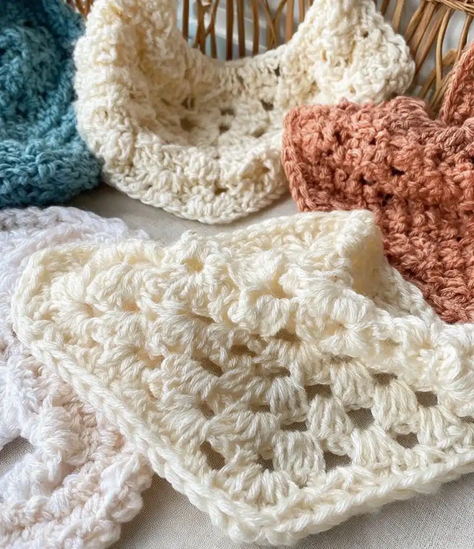 Colorful crocheted bandana for fashion and style