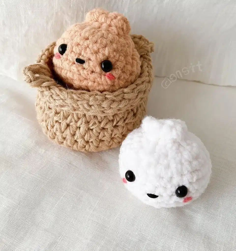 A basket filled with delicious dumplings ready to be served.